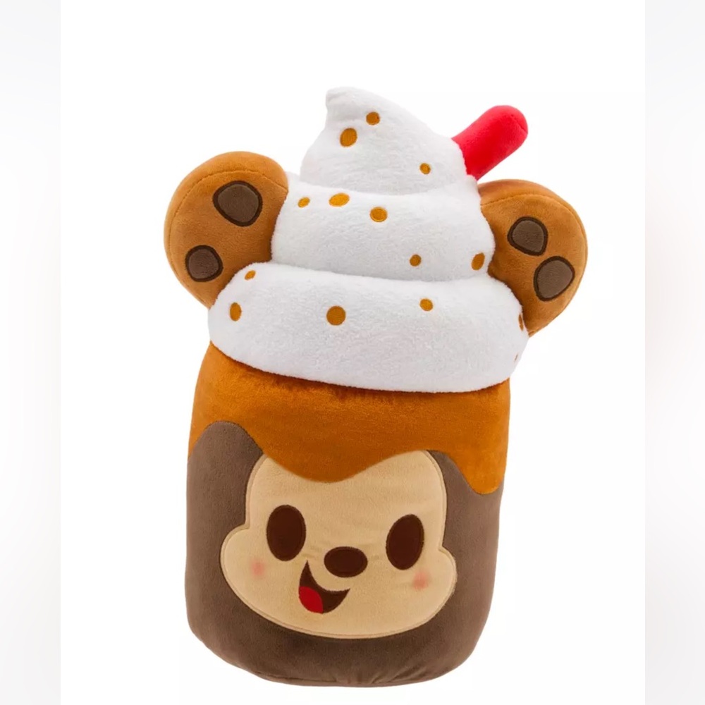 Mickey Mouse Iced Cookie Latte Disney Munchlings Plush – Medium 16''